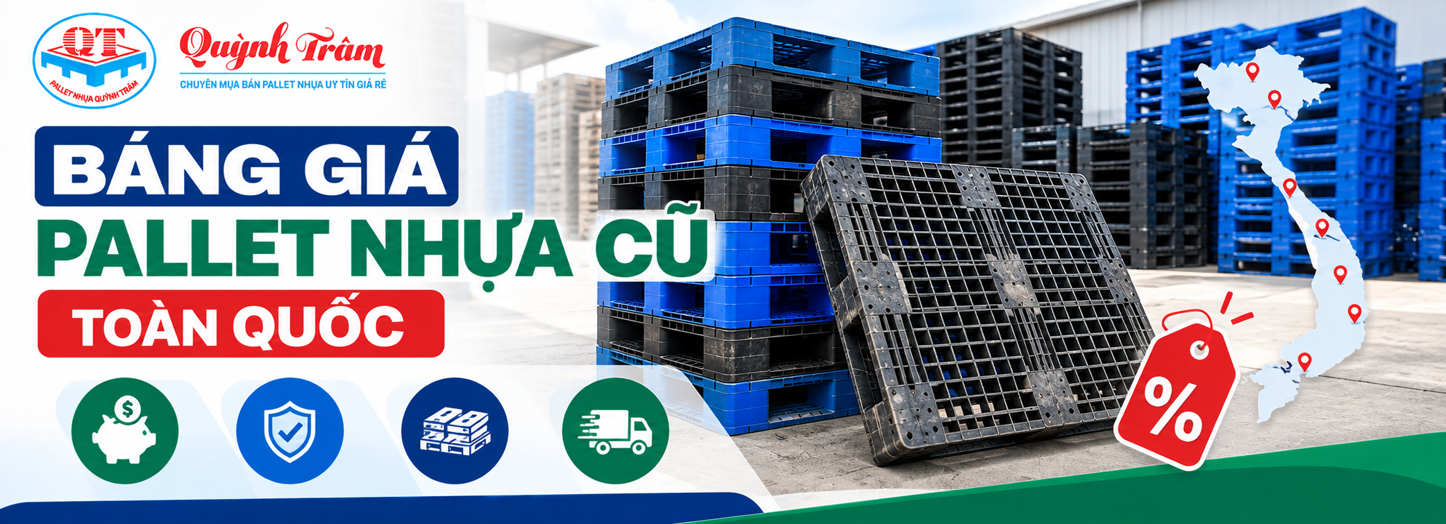 Bảng Giá Pallet Nhựa Cũ Toàn Quốc Mới Nhất